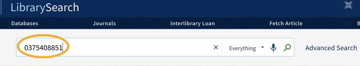 ISBN search