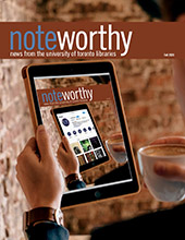 cover image of the fall 2020 edition of noteworthy, the university of toronto libraries newsletter