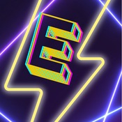 Lightning bolt with a capital E in the centre