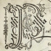 French Paleography - detail manuscript letter