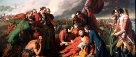 The death of General Wolfe.