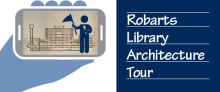 Graphic image advertising a tour of Robarts Library